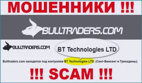 Контора, которая управляет лохотронщиками BT Technologies LTD - это BT Technologies LTD