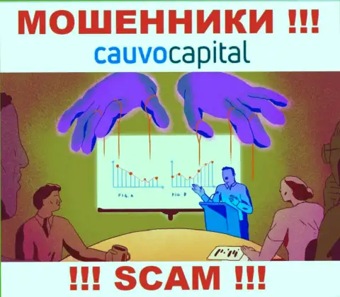 Довольно опасно соглашаться сотрудничать с интернет мошенниками Cauvo Capital, воруют деньги
