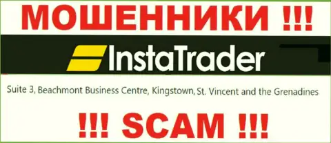 Suite 3, Beachmont Business Centre, Kingstown, St. Vincent and the Grenadines - это офшорный юридический адрес InstaTrader Net, оттуда ШУЛЕРА обдирают людей