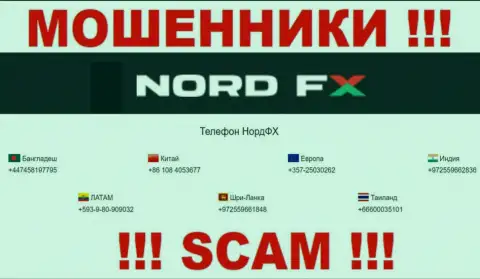 Вас довольно легко могут развести на деньги internet мошенники из организации NordFX, будьте очень бдительны звонят с различных номеров телефонов